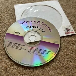 Jaton Video 57P Version 1.22 Software & Drivers CD